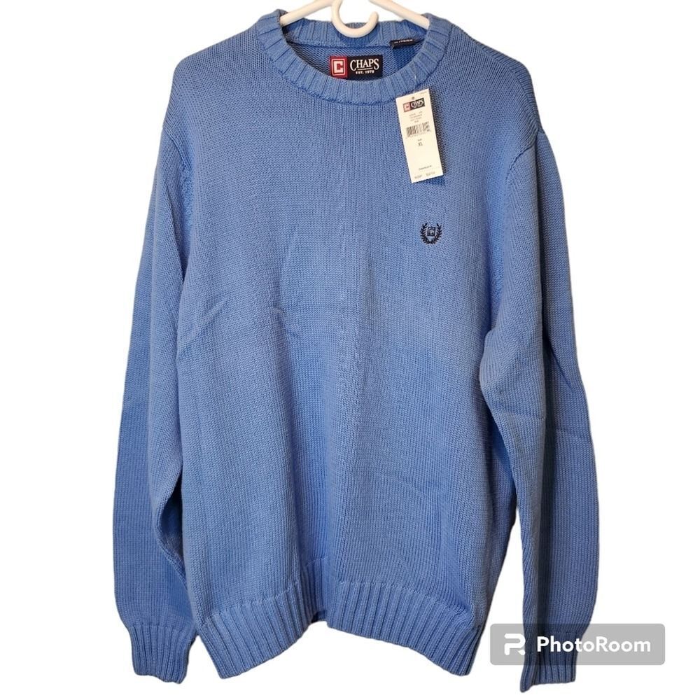 Chaps Men's Sweater XL Blue